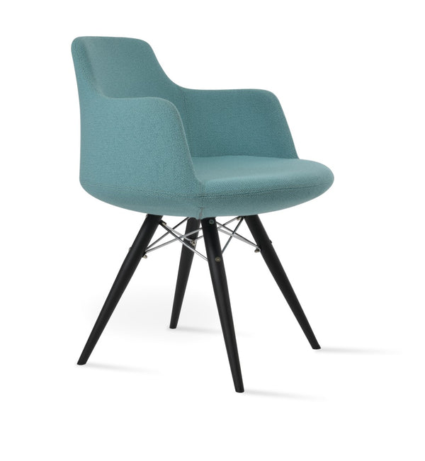 Soho Concept Dervish Mw Dining Armchair - Stylish Comfort With Memory Swivel, Genuine Leather & 10-year Guarantee Black,Green  Soho-concept-dining-chair-02378
