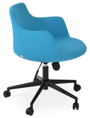 Soho Concept Dervish Ana Premium Boucle, Velvet & Nubuck Fabrics In Black & Turquoise – 10-year Guarantee! Black,Turquoise  Soho-concept-dining-chair-11739