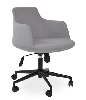 Soho Concept Dervish Arm Black & Light Grey Blazer - Durable 10-year Guarantee With Synergy Boucle Wool Fabric Black,Light Grey  Soho-concept-dining-chair-11738