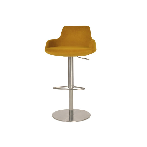 Soho Concept Dervish Piston Stool Collection: Luxurious Adjustable Barstools With Durable Fabric & Metal Finishes   Soho-concept-dining-chair-11573