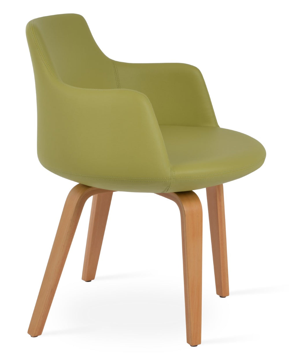 Soho Concept Dervish Plywood Armchair Dining Chair - Stylish Leatherette, Soft Walnut Finish, 2-year Guarantee! Black,Natural  Soho-concept-dining-chair-02612