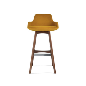 Soho Concept Dervish Solid Wood Barstools & Counterstools - Stylish Upholstery Options, 10-year Guarantee & Comfort Walnut  Soho-concept-dining-chair-11576