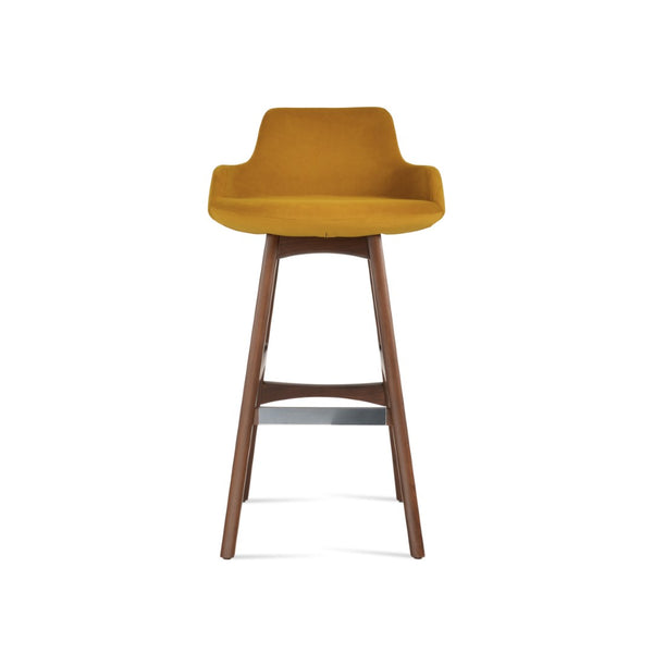 Soho Concept Dervish Solid Wood Barstools & Counterstools - Stylish Upholstery Options, 10-year Guarantee & Comfort Walnut  Soho-concept-dining-chair-11576