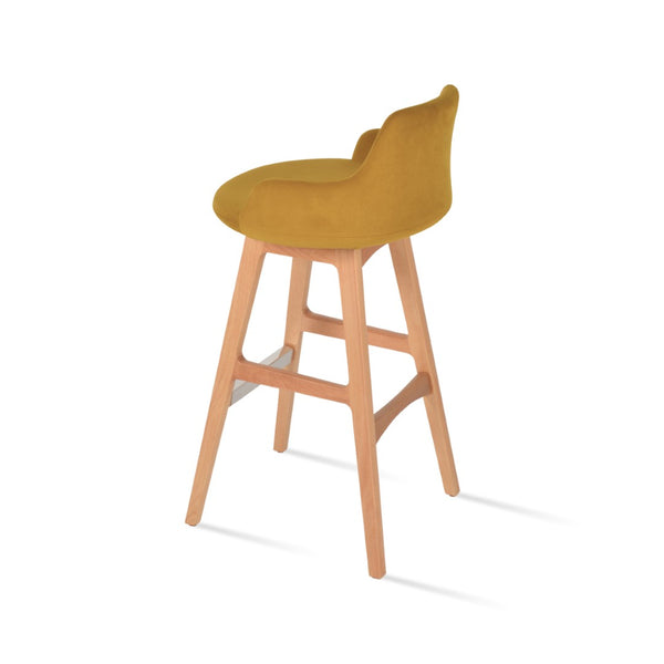 Soho Concept Dervish Stylish Counter & Bar Stools With Solid Wood Base, Plush Upholstery, 10-year Guarantee Natural,Ash  Soho-concept-dining-chair-11575