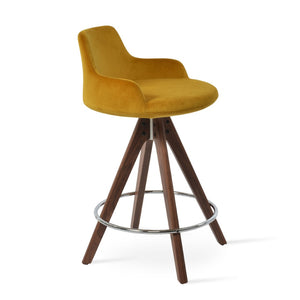 Soho Concept Dervish Pyramid Barstools & Counterstools: Luxurious Upholstery, Solid Wood, 10-year Guarantee, 350 Lbs Capacity   Soho-concept-dining-chair-11598