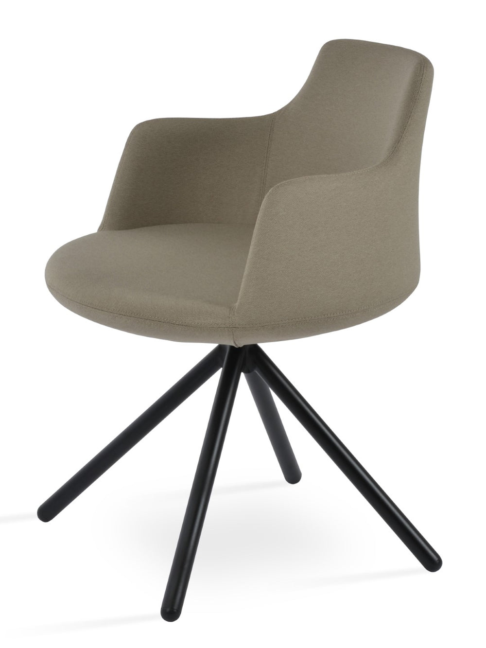 Soho Concept Dervish Stick Swivel Armchair - Stylish Comfort In Premium Camira Fabrics, 10-year Guarantee & Versatile Design Gold,Green Steel Tube Soho-concept-dining-chair-02502