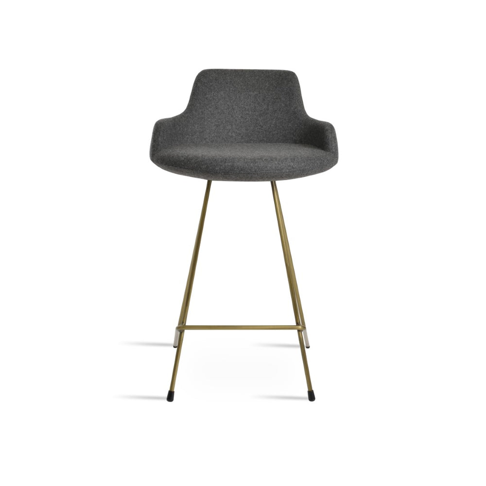 Soho Concept Dervish Cat-wire Barstools With Camira Blazer Wool Fabric – Ergonomic Design & 10-year Guarantee Bronze,Dark Grey  Soho-concept-dining-chair-11546