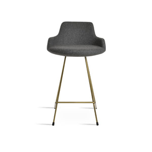 Soho Concept Dervish Cat-wire Barstools With Camira Blazer Wool Fabric – Ergonomic Design & 10-year Guarantee Bronze,Dark Grey  Soho-concept-dining-chair-11546