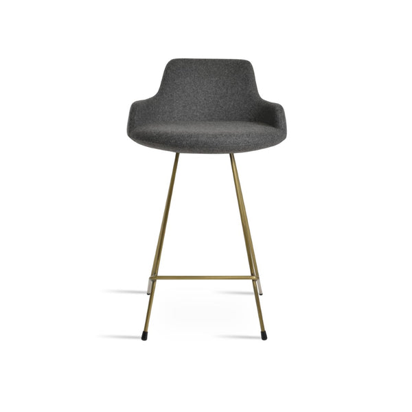 Soho Concept Dervish Cat-wire Barstools With Camira Blazer Wool Fabric – Ergonomic Design & 10-year Guarantee Bronze,Dark Grey  Soho-concept-dining-chair-11546