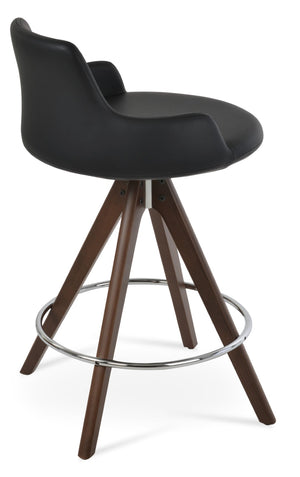 Soho Concept Dervish Pyramid Barstools & Counterstools – Stylish Solid Wood Swivel Stools, 2-year Guarantee! Black,Walnut  Soho-concept-dining-chair-11550