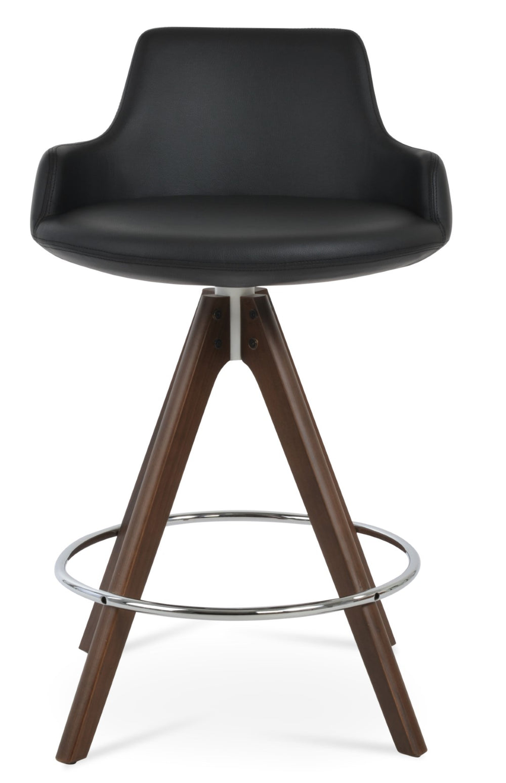 Soho Concept Dervish Pyramid Barstools & Counterstools – Stylish Solid Wood Swivel Stools, 2-year Guarantee! Walnut,White  Soho-concept-dining-chair-11578