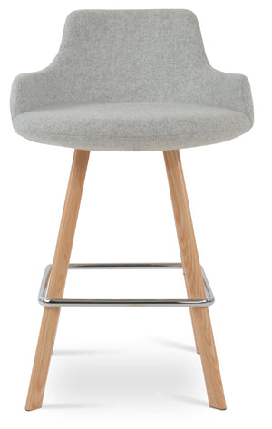 Soho Concept Dervish Sword Barstools & Counterstools: Luxurious Camira Blazer Wool, 10-year Guarantee, Stylish Design Natural,Silver  Soho-concept-dining-chair-07784