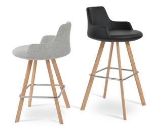 Soho Concept Dervish Sword Barstools & Counterstools: Luxurious Camira Blazer Wool, 10-year Guarantee, Stylish Design Natural,Black  Soho-concept-dining-chair-11555