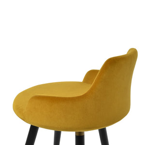 Soho Concept Dervish Ana Barstools & Counterstools – Luxurious Upholstered Seating With Metal Legs & 10-year Guarantee Black,Gold  Soho-concept-dining-chair-07785