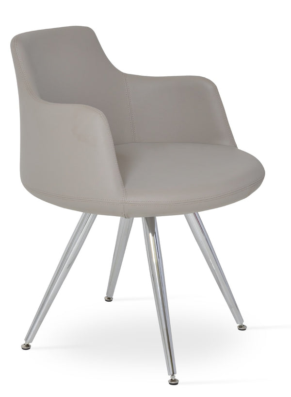 Soho Concept Avanos Star Dining Chair - Modern Elegance With Soft Leatherette, 2-year Guarantee & Stylish Base Chrome  Soho-concept-dining-chair-02374