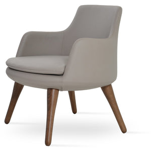 Soho Concept Dervish Lounge Leatherette Chair – 2-year Warranty, Soft Bone Finish For Ultimate Comfort & Style Bone  Soho-concept-dining-chair-13043