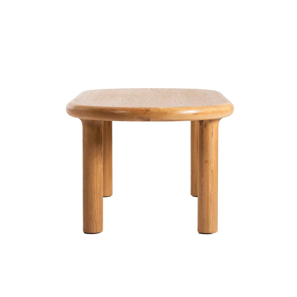 Lh Imports Destiny Oval Dining Table - Elegant Oak Wood Design With Pillar Legs For Maximum Seating & Style Brown Solid Oak,Oak Veneer Des010s