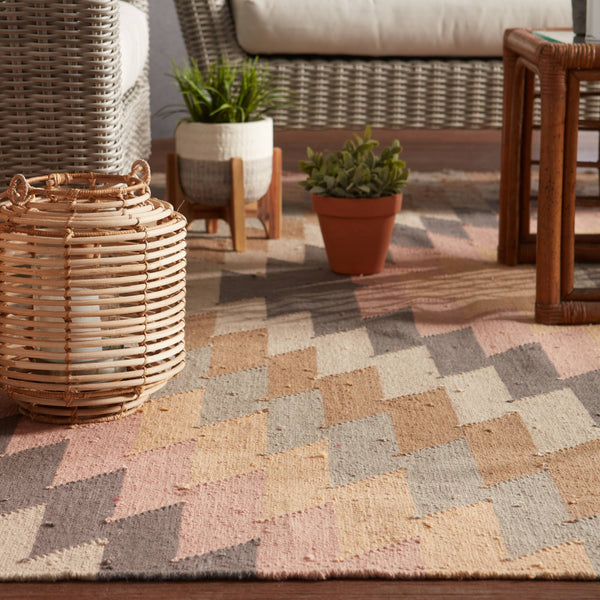 Jaipur Living Jaipur Living Mojave Flatweave Kilim Polyester Rug Southwestern Fringe Accent 8'10" X 11'9" RUG139679