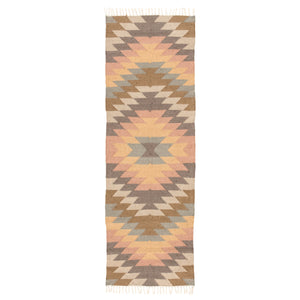 Jaipur Living Jaipur Living Mojave Flatweave Kilim Polyester Rug Southwestern Fringe Accent 2'6" X 8' RUG141304