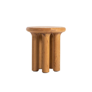 Lh Imports Destiny Side Table - Solid Oak Construction, Natural Matte Finish, Stylish Design For Home Decor Brown Solid Oak,Oak Veneer Des033-wf