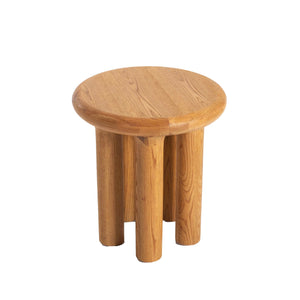 Lh Imports Destiny Side Table - Solid Oak Construction, Natural Matte Finish, Stylish Design For Home Decor Brown Solid Oak,Oak Veneer Des033-wf