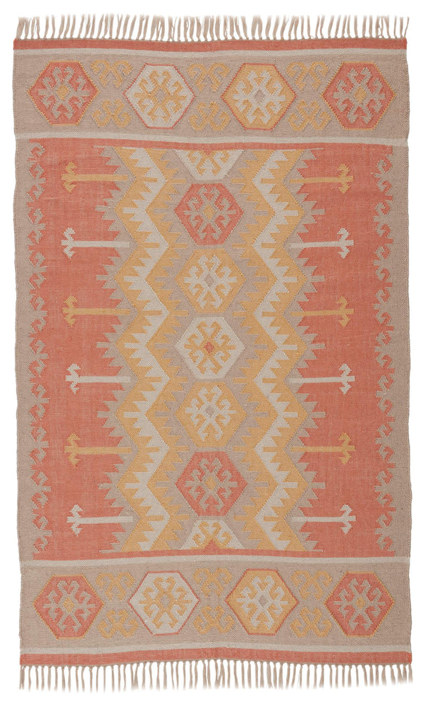 Jaipur Living Jaipur Living Emmett Handwoven Flatweave Kilim Geometric Polyester Indoor Outdoor Rug 7'10"X9'10" RUG128184