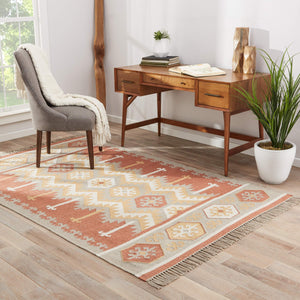 Jaipur Living Jaipur Living Emmett Handwoven Flatweave Kilim Geometric Polyester Indoor Outdoor Rug 7'10"X9'10" RUG128184