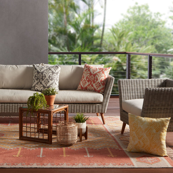 Jaipur Living Jaipur Living Emmett Handwoven Flatweave Kilim Geometric Polyester Indoor Outdoor Rug 7'10"X9'10" RUG128184