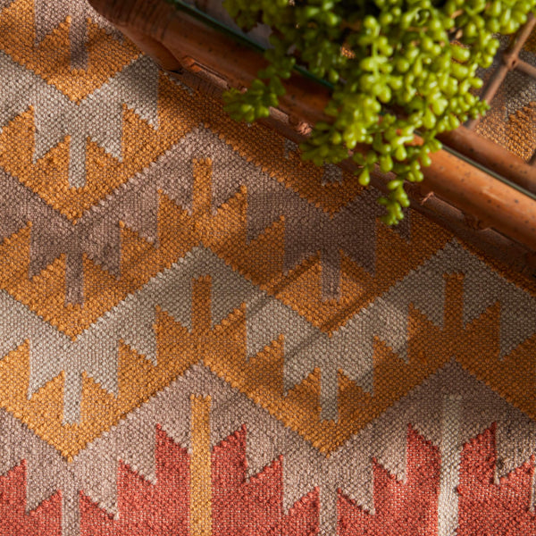 Jaipur Living Jaipur Living Emmett Handwoven Flatweave Kilim Geometric Polyester Indoor Outdoor Rug 7'10"X9'10" RUG128184
