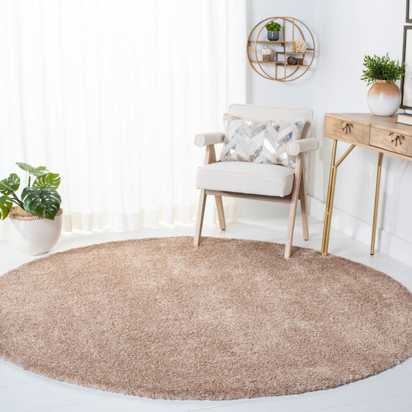 Safavieh Decora Shaggy 101 Power Loomed Shag & Flokati Rug Tan DES101-1047-7R
