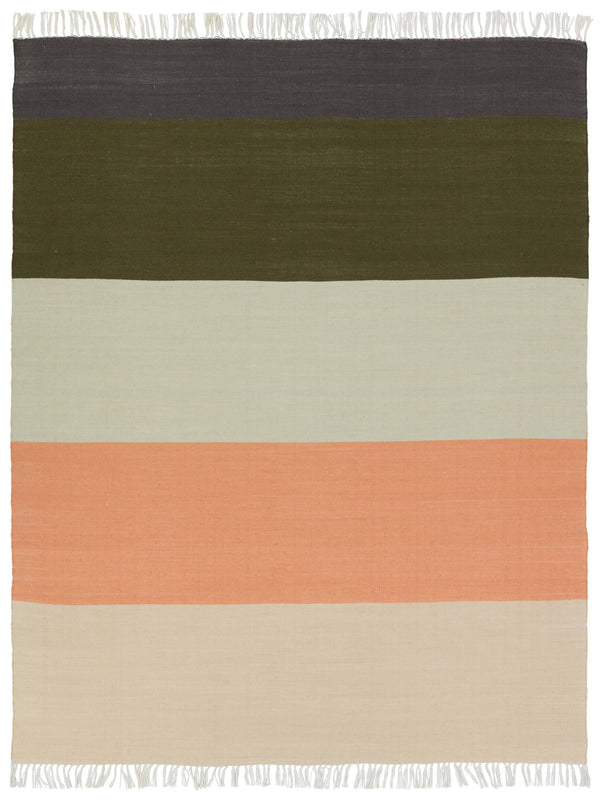 Jaipur Living Jaipur Living Swane Flatweave Polyester Striped Rug for Patio or Room 7'10"X9'10" RUG138235