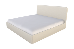 Moss Home Detroit King Bed - Modern Minimalism Meets Sleek Sophistication For A Contemporary Bedroom Retreat Ivory 100% Olefin Detr-bed-kin-celivo