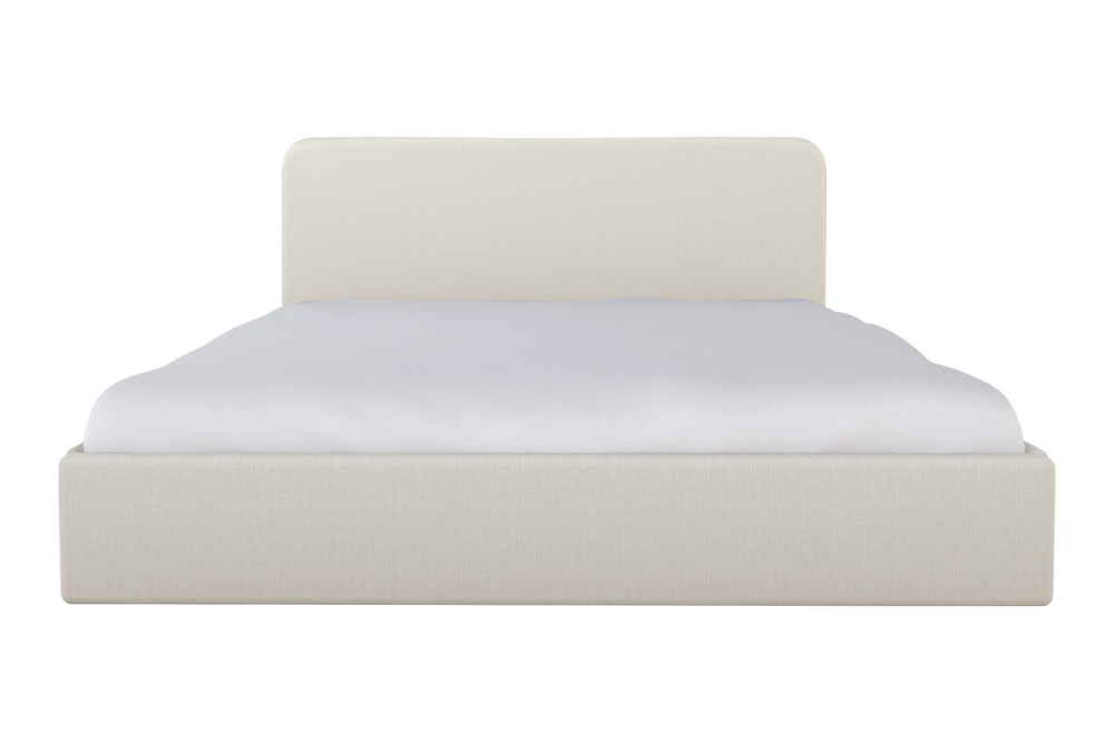 Moss Home Detroit King Bed - Modern Minimalism Meets Sleek Sophistication For A Contemporary Bedroom Retreat Ivory 100% Olefin Detr-bed-kin-celivo