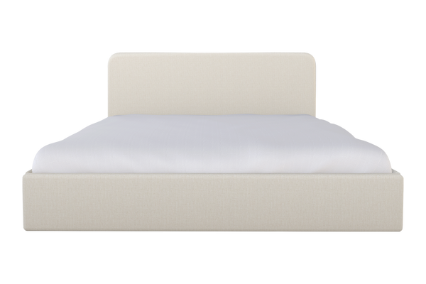 Moss Home Detroit King Bed - Modern Minimalism Meets Sleek Sophistication For A Contemporary Bedroom Retreat Ivory 100% Olefin Detr-bed-kin-celivo