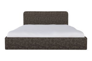 Moss Home Detroit King Bed - Modern Minimalism With Sleek Sophistication For A Contemporary Bedroom Style Truffle 100% Polyester Detr-bed-kin-covtru