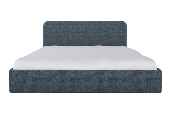 Moss Home Detroit King Bed - Modern Minimalist Design With Sleek Sophistication For A Stylish Bedroom Retreat Chambray 100% Polyester Detr-bed-kin-doucha