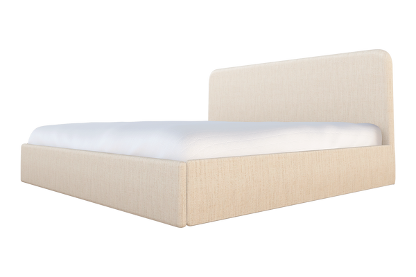 Moss Home Detroit King Bed - Modern Minimalist Design With Sleek Sophistication For Luxurious Bedroom Style Cloud 100% Olefin Detr-bed-kin-halclo