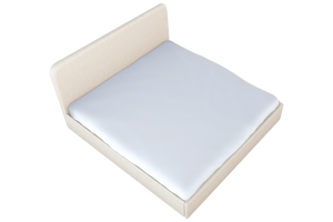 Moss Home Detroit King Bed - Modern Minimalist Design With Sleek Sophistication For Luxurious Bedroom Style Cloud 100% Olefin Detr-bed-kin-halclo