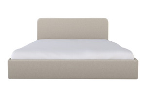 Moss Home Detroit King Bed - Modern Minimalist Design With Sleek Sophistication For Luxurious Bedroom Style Vanilla 100% Olefin Detr-bed-kin-halvan
