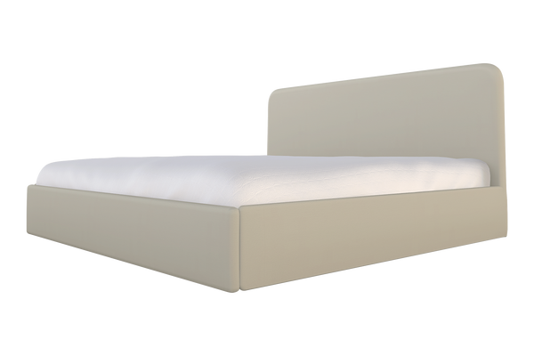 Moss Home Detroit King Bed – Modern Minimalism With Sleek Sophistication For A Contemporary Bedroom Design Cloud 100% Polyester Detr-bed-kin-shoclo