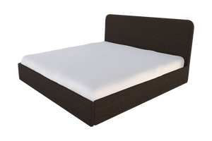 Moss Home Detroit King Bed – Modern Minimalism With Sleek Sophistication For A Contemporary Bedroom Design Espresso 100% Polyester Detr-bed-kin-shoesp
