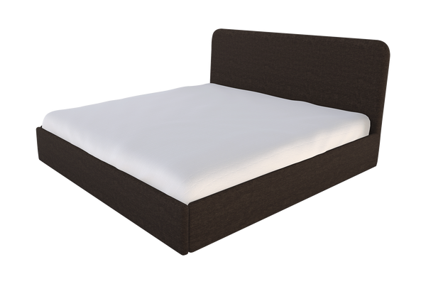 Moss Home Detroit King Bed – Modern Minimalism With Sleek Sophistication For A Contemporary Bedroom Design Espresso 100% Polyester Detr-bed-kin-shoesp