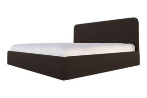Moss Home Detroit King Bed – Modern Minimalism With Sleek Sophistication For A Contemporary Bedroom Design Espresso 100% Polyester Detr-bed-kin-shoesp
