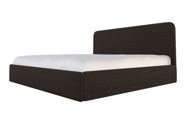 Moss Home Detroit King Bed – Modern Minimalism With Sleek Sophistication For A Contemporary Bedroom Design Espresso 100% Polyester Detr-bed-kin-shoesp