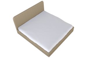 Moss Home Detroit King Bed – Modern Minimalism With Sleek Sophistication For A Contemporary Bedroom Design Sand 100% Polyester Detr-bed-kin-shosan