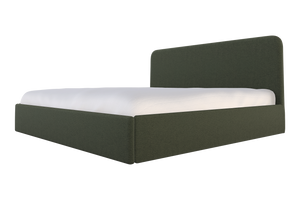 Moss Home Detroit King Bed - Modern Minimalism With Sleek Sophistication For A Contemporary Bedroom Retreat Forest 100% Polyester Detr-bed-kin-stufor