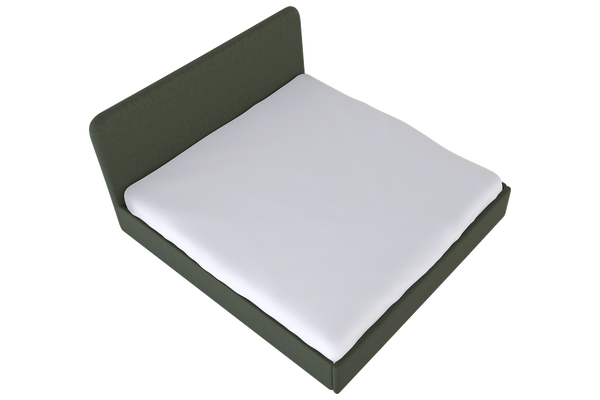 Moss Home Detroit King Bed - Modern Minimalism With Sleek Sophistication For A Contemporary Bedroom Retreat Forest 100% Polyester Detr-bed-kin-stufor