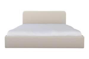 Moss Home Detroit King Bed - Modern Minimalism With Sleek Sophistication For A Contemporary Bedroom Retreat Ivory 100% Polyester Detr-bed-kin-stuivo