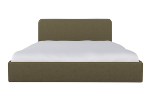 Moss Home Detroit King Bed - Modern Minimalism With Sleek Sophistication For A Contemporary Bedroom Retreat Moss 100% Polyester Detr-bed-kin-stumos