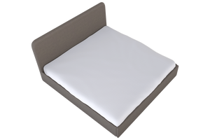 Moss Home Detroit King Bed - Modern Minimalism With Sleek Sophistication For A Contemporary Bedroom Retreat Mushroom 100% Polyester Detr-bed-kin-stumus